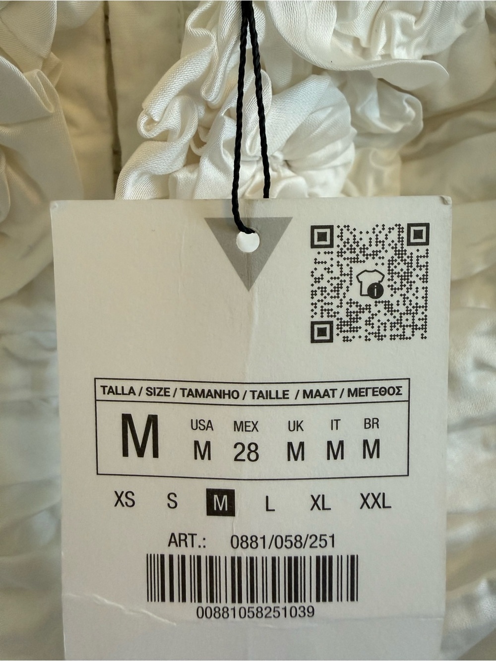 Zara White Ruched Rosette Satin Corset Top | Size M | NWT - Picture 9 of 13